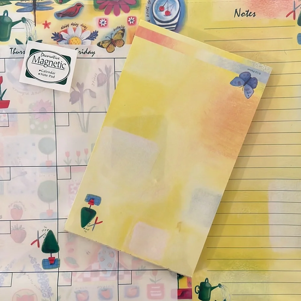 NWT Undated Magnetic Calendar/Notes Combo Pack